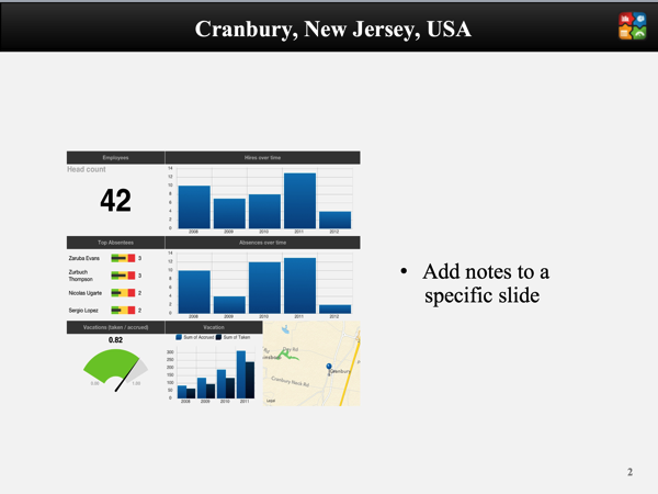 ReportPlus Dashboard Annotated