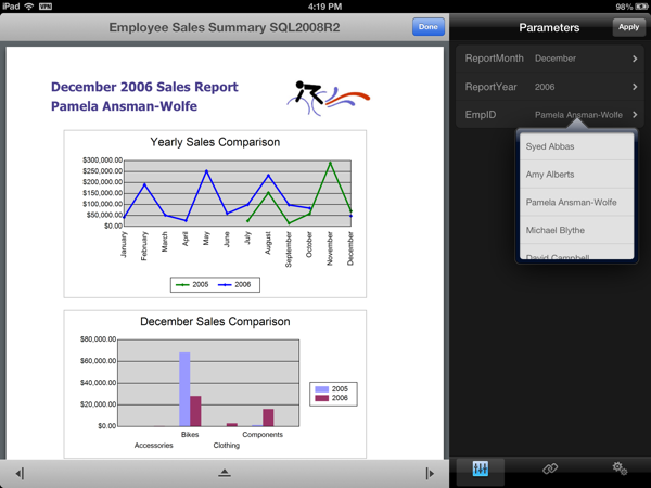 Ssrs params