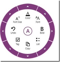 xamRadialMenu example