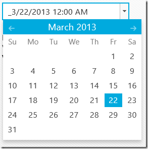 NetAdvantage for Windows UI - Date Picker