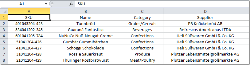 NetAdvantage for Windows UI - Excel Framework