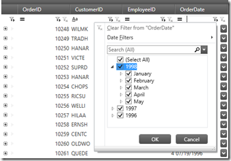 xamDataGrid excel filtering