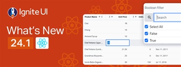 What's New: Ignite UI for React 24.1 Release