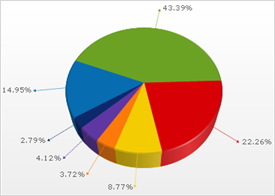 Example of a 3D Pie Chart.