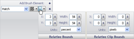 The gauge's relative bounds editor.