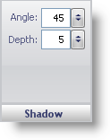 The shadow pane in the gauge designer.