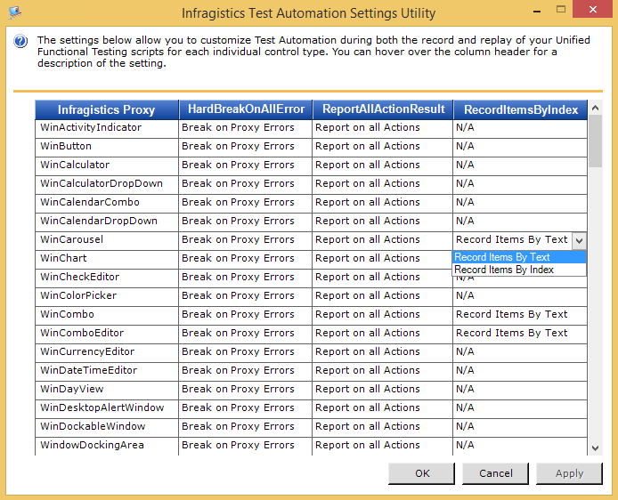 Settings Utility