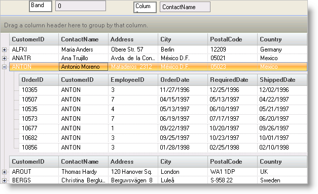 determining which cell the user clicked in ultragrid