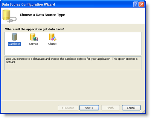 data source configuration wizard