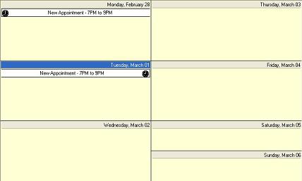 ultraweekview logical day properties