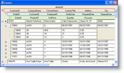 no repeat column headers in ultragrid