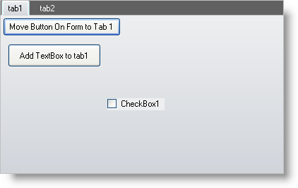 shows the form with ultratabcontrol after following steps above