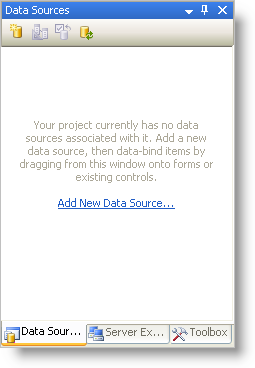 data sources dialog