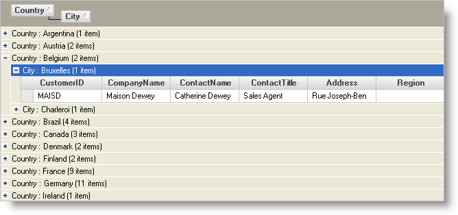 enable groupby mode in ultragrid