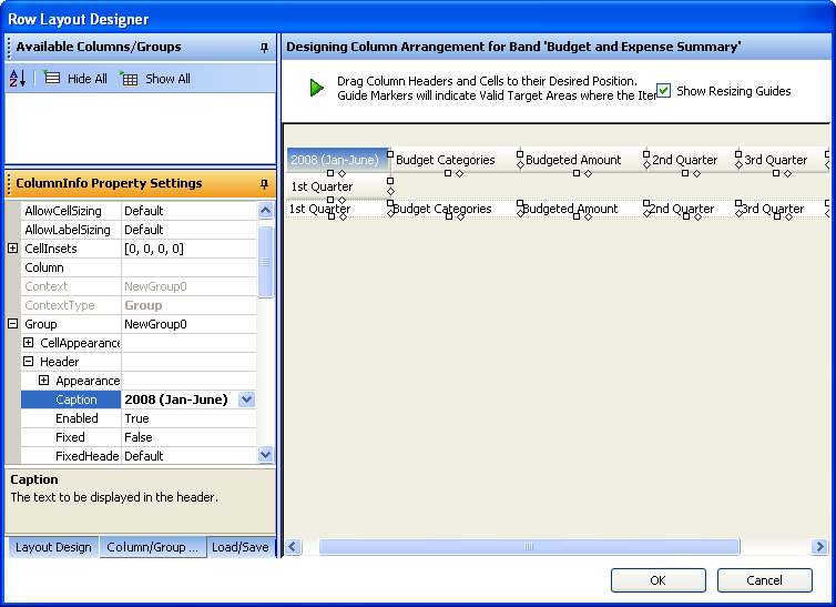 WinGrid Grouping Columns in Row Layout UltraWinGrid Designer 04.png