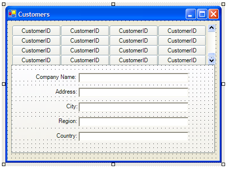 ultratabstrip control at design time data bound