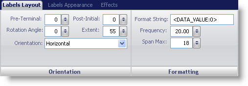 Wingauge's labels layout tab.