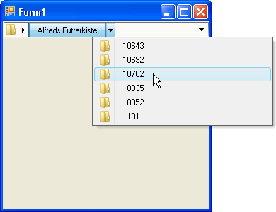 binding ultranavigationbar to a dataset