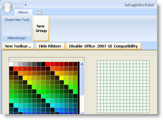 example of ultratoolbarsmanager ribbon