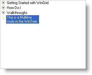 ultratree with multiple line text in node