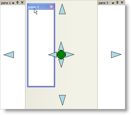 styling the xamdockmanager's docking indicators