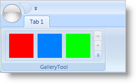 adding a galleryitem to a gallerytool in xamribbon